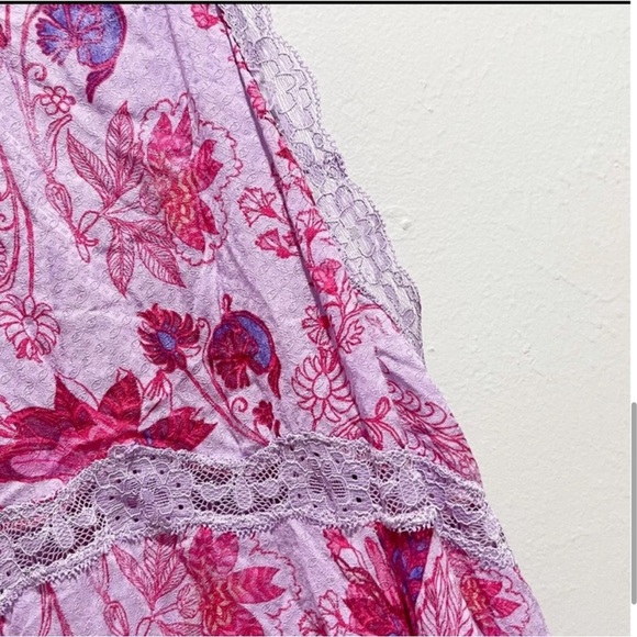 FREE PEOPLE Floral PrintShe Moves Chemise Mini
Dress in Purple Sz XS - Picture 6 of 10